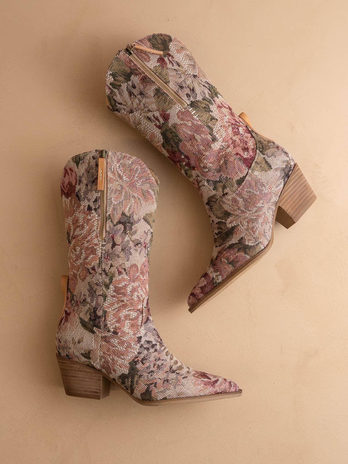 Mauve Tapestry Western Boot